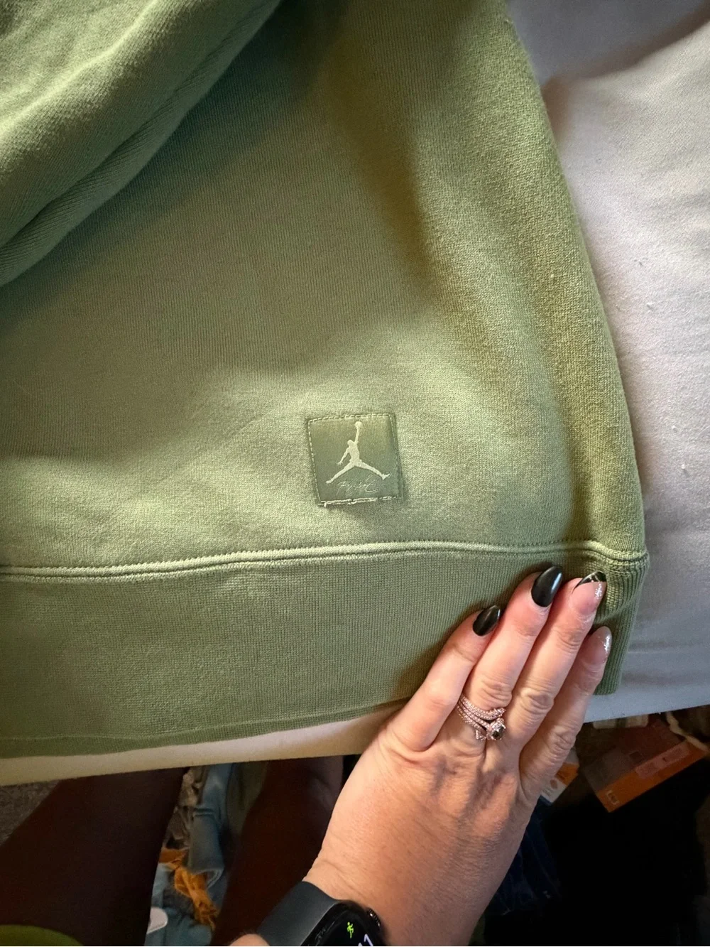 Jordan Crewneck Sweatshirt in Light Green